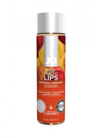 Вкусовой лубрикант "Сочный персик" / JO Flavored Peachy Lips 4 oz - 120 мл.