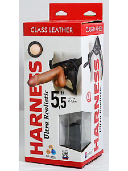 КОЖАНЫЕ ТРУСИКИ HARNESS ULTRA REALISTIC 5,5" 