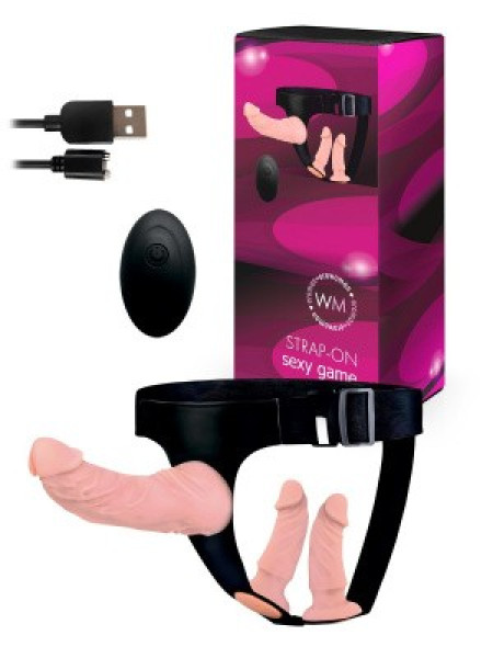 СТРАПОН С ВИБРАЦИЕЙ 10 режимов вибрации, L 200x125x125 мм D 50x35x35 мм, вес 283x130x130 г