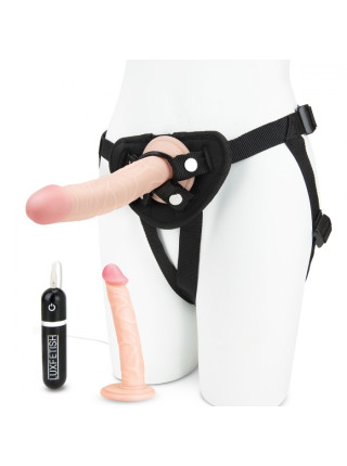 КОМПЛЕКТ ИЗ 2-Х ФАЛЛОИМИТАТОРОВ И РЕМНЕЙ-ТРУСИКОВ Lux Fetish, США