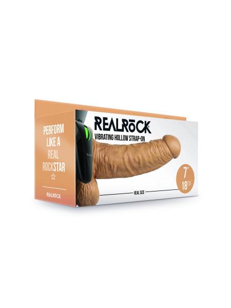 Страпон - фаллопротез с вибрацией - 7''/ 18 см