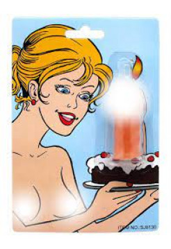 Свечка «Шалун» в торт в виде пениса
