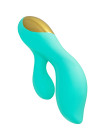 Вибратор с двойной стимуляцией Eromantica Vivian, силикон, мятный, 20 см