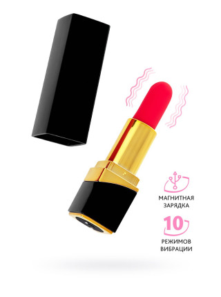 Минивибратор Flovetta PANSIES, ABS пластик, черный, 9 см