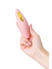 Вакуумный стимулятор Flovetta LILY, силикон, розовый, 13 см