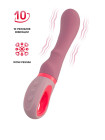 Вибратор Flovetta ROSE, силикон, розовый, 19 см