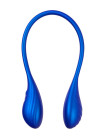 Двойной вибратор L`Eroina APP AGAMIEN с управлением от приложения и пульта, силикон, синий, 46 см