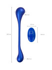 Многофункциональный вибратор L`Eroina APP INEFY с пультом и APP, силикон, синий, 26,5 см