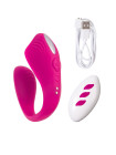 Вибратор для пар A-Toys by TOYFA Cobrum, силикон, розовый, 9,6 см
