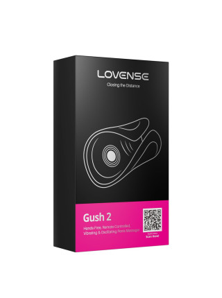 Вибромастурбатор с осцилляцией LOVENSE Gush 2, силикон, бирюзовый