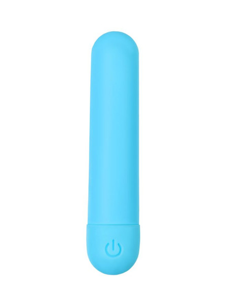 Вибропуля A-toys MURR, силикон, голубой, 10 см, 10 режимов вибрации