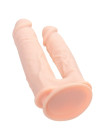 Вибратор для двойного проникновения RealStick Silicone Jason M, сайлекспан, телесный, 18,5 см