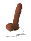 Реалистичный вибратор RealStick Elite Mulatto, коричневый, 16 см