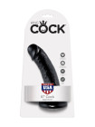 Фаллоимитатор на присоске черный King Cock 6 Cock Black