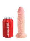 Фаллоимитатор на присоске Тройная плотность King Cock Plus 6 Triple Density Cock - Flesh