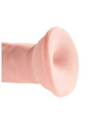 Фаллоимитатор на присоске Тройная плотность King Cock Plus 6 Triple Density Cock - Flesh
