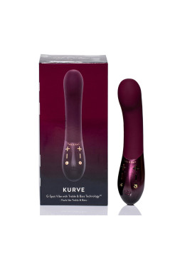 Kurve Вибростимулятор зоны G с двумя моторами HotOctopuss, c вибрацией, длина 19.40см, диаметр 3.60см