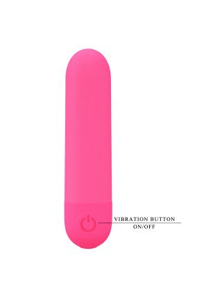 Вибропуля Stefan, розовая Pretty Love, c вибрацией, длина 8.00 см, диаметр 1.80 см