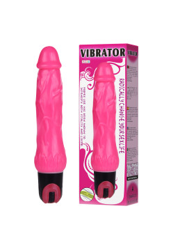 Вибромассажер реалистичный Baile, c вибрацией, длина 24.00 см, диаметр 4.00 см