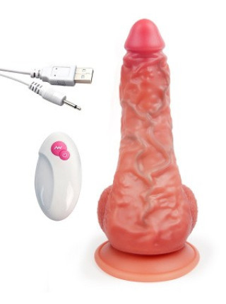 ВИБРОМАССАЖЁР L 240 мм D 60 мм, вес 790 г, 10 режимов вибрации, дистанционный пульт