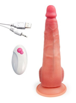 ВИБРОМАССАЖЁР L 300 мм D 75 мм, вес 1120 г, 10 режимов вибрации, дистанционный пульт