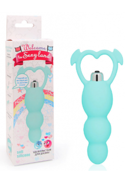 ВИБРОМАССАЖЁР 7 режимов вибрации, L 120 мм D 30x40x45 мм, цвет изумруд 