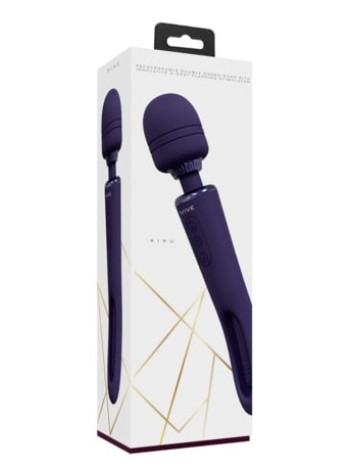 Двусторонний WAND Kiku с инновационным стимулятором зоны G(фиолетовый)