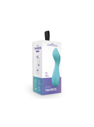 Мини вибратор Tarvos, длина: 11,7см цвет Аквамарин (SOLAR)
