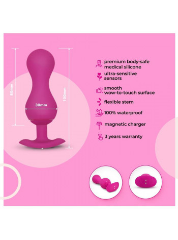 Gvibe Gballs 3 App Petal Rose - умный тренажёр Кегеля, 8х3 см Gvibe Gballs 3 App Petal Rose - умный тренажёр Кегеля, 8х3 см