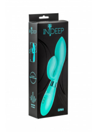 Вибратор Indeep Gina Turquoise 10 режимов вибрации