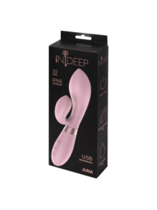 Перезаряжаемый вибратор Indeep Juna Pink Количество режимов: 10
