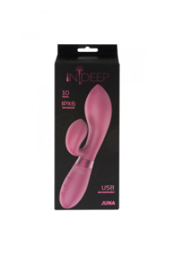 Перезаряжаемый вибратор Indeep Juna Magenta Количество режимов: 10
