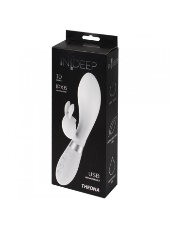 Перезаряжаемый вибратор Indeep Theona White