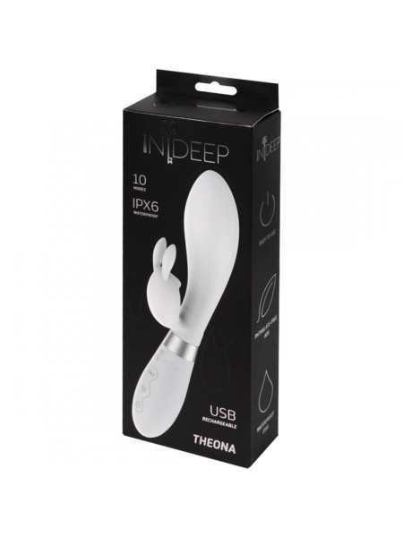 Перезаряжаемый вибратор Indeep Theona White