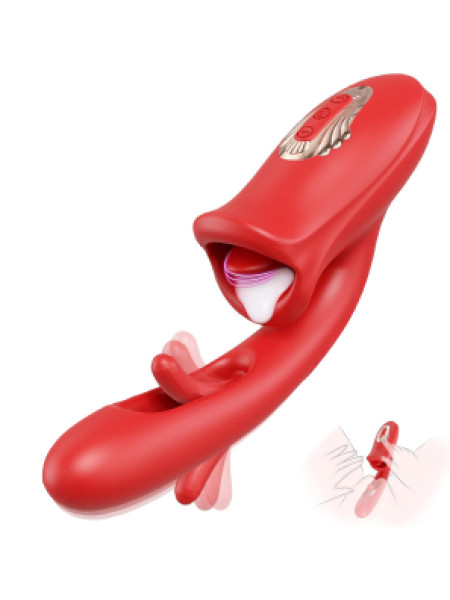 Вибратор с функцией фингеринга