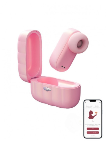 Вакуумный стимулятор BeYourLover Alggie Earphone в виде наушника с управлением через приложение