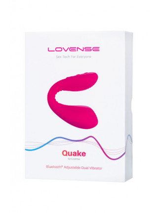 МНОГОФУНКЦИОНАЛЬНЫЙ СТИМУЛЯТОР ДЛЯ ПАР LOVENSE QUAKE (DOLCE), СИЛИКОН, РОЗОВЫЙ, 20 СМ ПОД ЗАКАЗ!