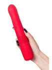 Фрикционный фаллоимитатор с вибрацией LOVENSE Gravity, красный, силикон, 25,9 см