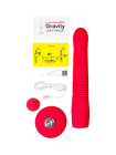 Фрикционный фаллоимитатор с вибрацией LOVENSE Gravity, красный, силикон, 25,9 см