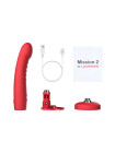 Дилдо-вибратор LOVENSE Mission 2 с технологией Touch-Sense, силикон, красный, 27,2 см 