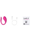 Виброяйцо LOVENSE Lush 4, силикон, розовый, 18,1 см