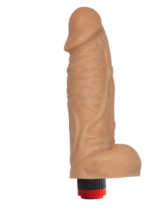 Вибромассажёр-реалистик в ламинате длина 20,5 диаметр 4,9см.