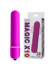 Вибромассажер пуля Magic X10 фиолетовая Baile, c вибрацией, длина 9.20 см, диаметр 1.80 см