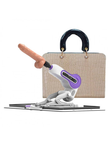 Секс машина в чемодане Премиум с реалистичной насадкой фаллоимитатором и функцией вибрации