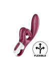 Вибромассажёр-кролик Touch me красный SATISFYER, c вибрацией, длина 22.00 см