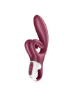 Вибромассажёр-кролик Touch me красный SATISFYER, c вибрацией, длина 22.00 см