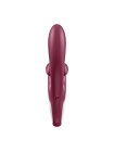 Вибромассажёр-кролик Touch me красный SATISFYER, c вибрацией, длина 22.00 см