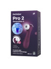 Вакуумный стимулятор клитора Satisfyer Pro 2 Generation 3, Connect App, бордовый, 16,4 см