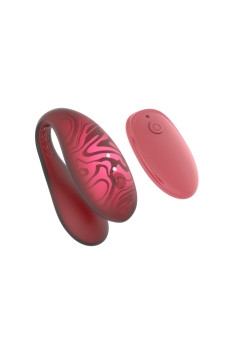 Парный вибромассажер TWIN+, Red с управлением через приложение.