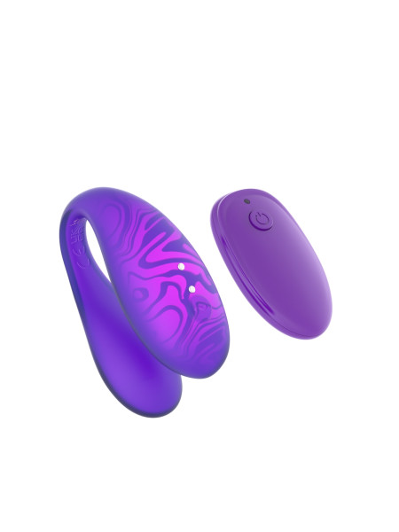 Парный вибромассажер TWIN+, Purple с управлением через приложение.